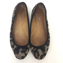 画像をギャラリービューアに読み込む, コーチ COACH ハラコ フラットシューズ 24cm ブラウン ヒョウ柄【中古】