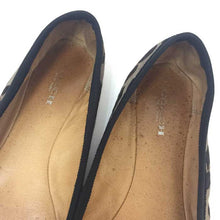 画像をギャラリービューアに読み込む, コーチ COACH ハラコ フラットシューズ 24cm ブラウン ヒョウ柄【中古】