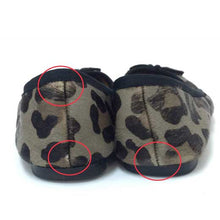 画像をギャラリービューアに読み込む, コーチ COACH ハラコ フラットシューズ 24cm ブラウン ヒョウ柄【中古】