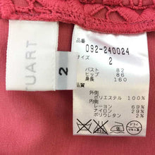 画像をギャラリービューアに読み込む, ジルスチュアート 総レースワンピース サイズ2 S相当 ピンク【中古】【新品同様】【美品】