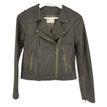 画像をギャラリービューアに読み込む, カステルバジャック CASTELBAJAC レザー ライダースジャケット カーキ【中古】