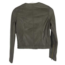 画像をギャラリービューアに読み込む, カステルバジャック CASTELBAJAC レザー ライダースジャケット カーキ【中古】