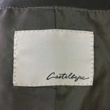 画像をギャラリービューアに読み込む, カステルバジャック CASTELBAJAC レザー ライダースジャケット カーキ【中古】