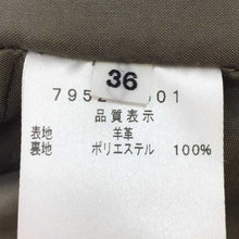 画像をギャラリービューアに読み込む, カステルバジャック CASTELBAJAC レザー ライダースジャケット カーキ【中古】