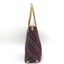 画像をギャラリービューアに読み込む, バーバリーブルーレーベル BURBERRY BLUE LABEL トートバッグ ショルダーバッグ ショルダートート ボルドー ノバチェック柄【中古】