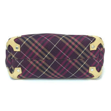 画像をギャラリービューアに読み込む, バーバリーブルーレーベル BURBERRY BLUE LABEL トートバッグ ショルダーバッグ ショルダートート ボルドー ノバチェック柄【中古】
