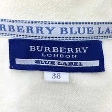 画像をギャラリービューアに読み込む, バーバリーブルーレーベル BURBERRY BLUE LABEL フード付き バックロゴパーカー オフホワイト【中古】