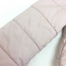 画像をギャラリービューアに読み込む, 組曲 中綿ショートコート 女の子 M 110 120 ライトピンク【中古】