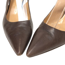 画像をギャラリービューアに読み込む, LOUIS VUITTON ルイ・ヴィトン バックストラップ ミュール サンダル レザー ブラウン サイズ35(22.5cm相当)【中古】レディース