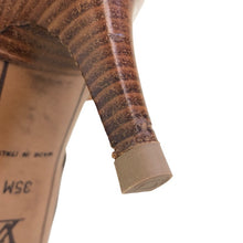 画像をギャラリービューアに読み込む, LOUIS VUITTON ルイ・ヴィトン バックストラップ ミュール サンダル レザー ブラウン サイズ35(22.5cm相当)【中古】レディース