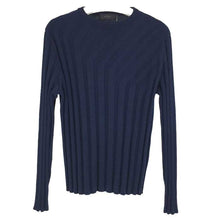 画像をギャラリービューアに読み込む, アルチザン ARTISAN 切替スリーブニット クルーネックセーター L ネイビー【中古】【新品同様】【美品】