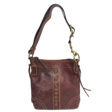 画像をギャラリービューアに読み込む, コーチ COACH ショルダーバッグ レッドブラウン【中古】