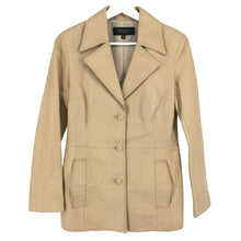 画像をギャラリービューアに読み込む, エポカ EPOCA レディース レザーコート サイズ40 M相当 ベージュ【中古】