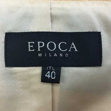 画像をギャラリービューアに読み込む, エポカ EPOCA レディース レザーコート サイズ40 M相当 ベージュ【中古】