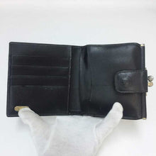 이미지를 갤러리 뷰어에 로드 , フェンディ FENDI 2つ折り財布 がま口 ペカン ブラウン ブラック【中古】