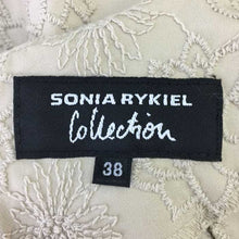 画像をギャラリービューアに読み込む, ソニアリキエル コレクション SONIA RYKIEL COLLECTION ノースリーブ 刺繍ワンピース 38 ベージュ 花柄【中古】【美品】