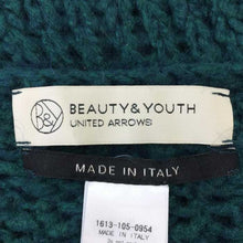 画像をギャラリービューアに読み込む, ビューティ&ユース BEAUTY & YOUTH ニットプルオーバー セーター グリーン【中古】