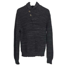 画像をギャラリービューアに読み込む, ポロ ラルフローレン POLO RALPH LAUREN 長袖ニット セーター ハーフボタン M ブラック【中古】【新品同様】【美品】