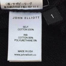 画像をギャラリービューアに読み込む, ジョンエリオット JOHN ELLIOTT KAKE モックプルオーバー スウェットパーカー 1 ブラック【中古】