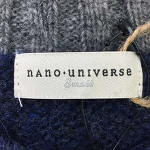 画像をギャラリービューアに読み込む, ナノ ユニバース nano universe クルーネック ウールニット S ネイビー【中古】【新品同様】【美品】