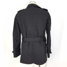 画像をギャラリービューアに読み込む, カルバンクライン Calvin Klein ダウンフェザー入り ライナー付き トレンチコート ウエストベルト M ブラック【中古】