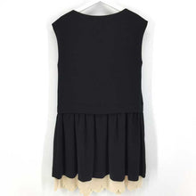 画像をギャラリービューアに読み込む, プープレ peu pres ノースリーブ スカラップワンピース F モノトーン【中古】