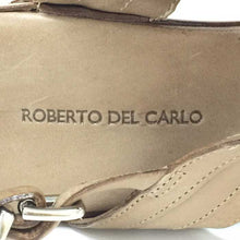 画像をギャラリービューアに読み込む, ロベルト デル カルロ Roberto Del Carlo ウェッジソールサンダル 25cm程度 ベージュブラウン【中古】【新品同様】【美品】