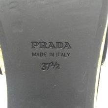 画像をギャラリービューアに読み込む, プラダ PRADA ヒールサンダル コルク ブラック【中古】【美品】