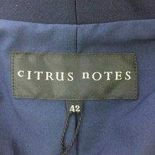 Load image into Gallery viewer, シトラスノーツ CITRUS NOTES ジャケット レディース サイズ42 L~XL相当 ネイビー【中古】【新品同様】【美品】