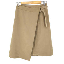 画像をギャラリービューアに読み込む, イネド INED ラップスカート 巻きスカート 9号 ベージュ【中古】【新品同様】【美品】