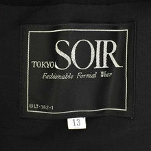 将图片加载到图库查看器,東京ソワール TOKYO SOIR ウエストベルト ワンピース 13号 ブラック【中古】