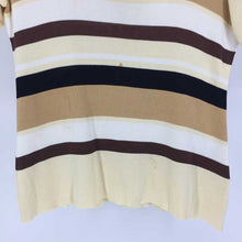 画像をギャラリービューアに読み込む, イヴサンローラン Yves Saint Laurent 半袖 カットソー M クリームイエロー ボーダー柄【中古】