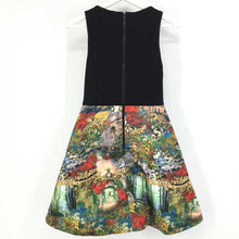 画像をギャラリービューアに読み込む, アリス アンド オリビア alice + olivia ワンピース ノースリーブ XS相当 ブラック 花柄【中古】【美品】