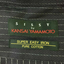 画像をギャラリービューアに読み込む, シシー バイ カンサイ ヤマモト SISSY by KANSAI YAMAMOTO 長袖シャツ 形状安定 LL 82 パープル ストライプ柄【中古】