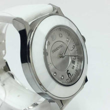 이미지를 갤러리 뷰어에 로드 , スワロフスキー オクテア クラッシカ ホワイトラバーウォッチ 腕時計 クオーツ 5099356【中古】