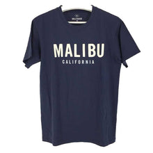 画像をギャラリービューアに読み込む, ロンハーマン Ron Herman HOLLYWOOD TO MALIBU フェルトワッペン付き Tシャツ 半袖 M ネイビー【中古】【新品同様】【美品】