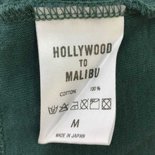 画像をギャラリービューアに読み込む, ロンハーマン Ron Herman HOLLYWOOD TO MALIBU フェルトワッペン付き Tシャツ 半袖 M グリーン【中古】【新品同様】【美品】