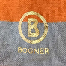 Load image into Gallery viewer, ボグナー BOGNER 半袖カットソー Tシャツ S オレンジ ブルー ストライプ柄【中古】【美品】