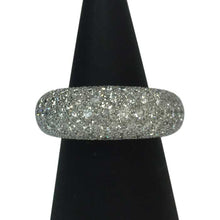 画像をギャラリービューアに読み込む, ショーメ CHAUMET アノーリング パヴェダイヤ MM 指輪 K18WG 15号相当 新品磨き済み シルバー【中古】【新品同様】【美品】