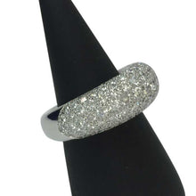画像をギャラリービューアに読み込む, ショーメ CHAUMET アノーリング パヴェダイヤ MM 指輪 K18WG 15号相当 新品磨き済み シルバー【中古】【新品同様】【美品】