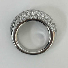 画像をギャラリービューアに読み込む, ショーメ CHAUMET アノーリング パヴェダイヤ MM 指輪 K18WG 15号相当 新品磨き済み シルバー【中古】【新品同様】【美品】