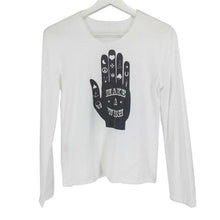 画像をギャラリービューアに読み込む, ルシアン ペラフィネ lucien pellat finet 長袖 Tシャツ ロンT S ホワイト【中古】