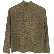 Load image into Gallery viewer, 伊太利屋 長袖 ハイネック カットソー トップス ラインストーン付き 9号 グリーン【中古】