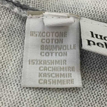 画像をギャラリービューアに読み込む, ルシアンペラフィネ lucien pellat finet 長袖 セーター カシミヤ混ニット ビッグスタッズヘンプ入り トップス S グレー系 タイダイ柄【中古】