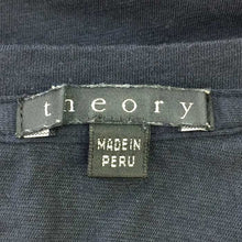 將圖片載入圖庫檢視器 セオリー Theory Vネック カットソー ロンT 長袖Tシャツ サイズ2 M相当 ネイビー【中古】