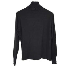画像をギャラリービューアに読み込む, イブルース i BLUES タートルネック 異素材カットソー 黒【中古】