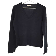 画像をギャラリービューアに読み込む, イブルース i BLUES Vネックニット カシミヤ 黒【中古】