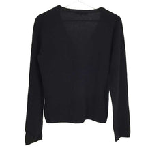 画像をギャラリービューアに読み込む, イブルース i BLUES Vネックニット カシミヤ 黒【中古】