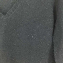 画像をギャラリービューアに読み込む, イブルース i BLUES Vネックニット カシミヤ 黒【中古】