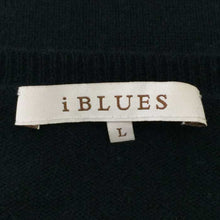 画像をギャラリービューアに読み込む, イブルース i BLUES Vネックニット カシミヤ 黒【中古】